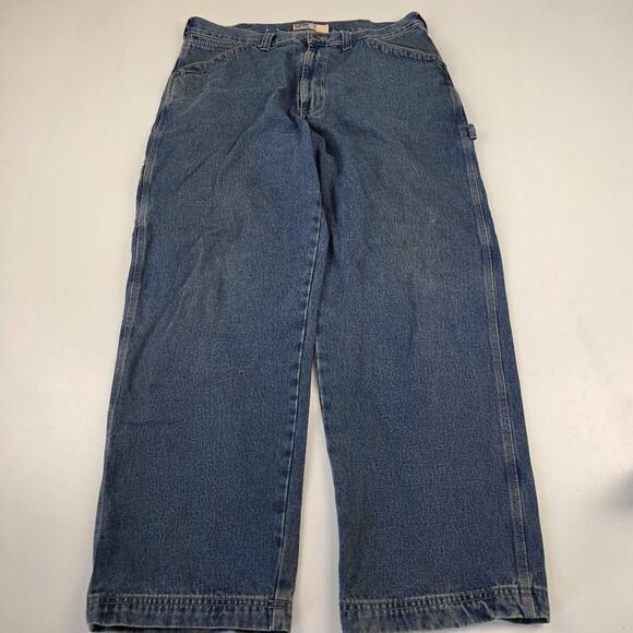 Vtg Y2K Old Navy Carpenter Jeans Mens 36 x 30 Blue Denim Baggy Wide Leg Skate